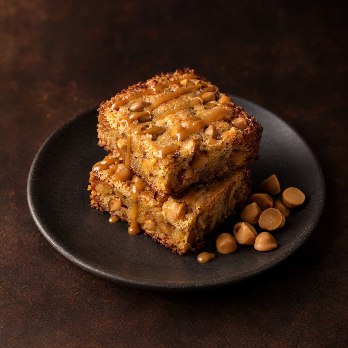 Eggless Butterscotch Blondie